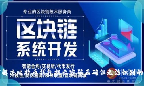 如何解决比特币钱包提示密码正确但无法识别的问题